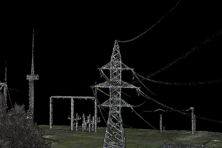 Сьемка электротрассы и обработка данных